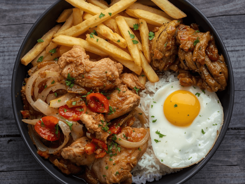 Pollo Saltado a lo pobre